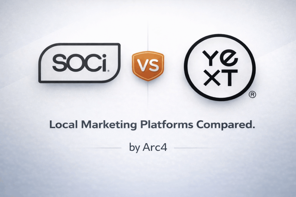 SOCi vs Yext comparison of local marketing platforms in 2026