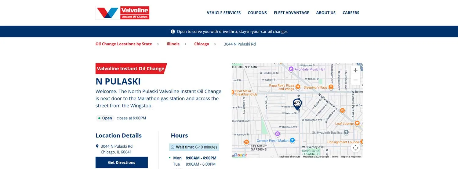 Valvoline Instant Oil Change