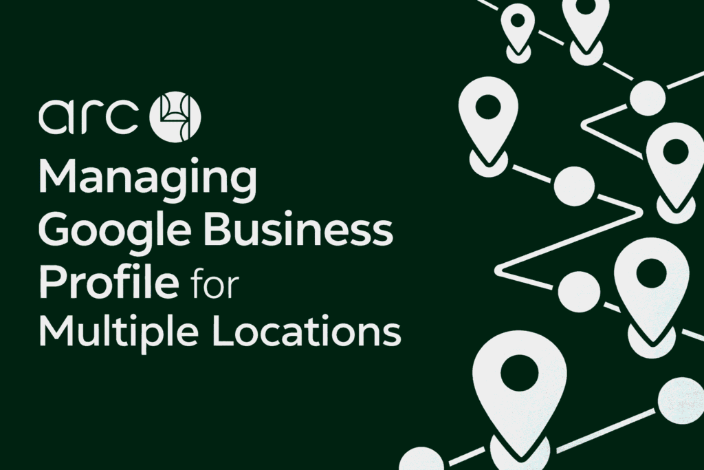 Managing Google Business Profile for multiple locations with map pins representing multi-location business listings